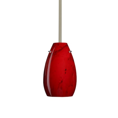 Besa Lighting Pera 9 Stem Pendant, Magma, Satin Nickel Finish, 1x9W LED 1TT-4126MA-LED-SN